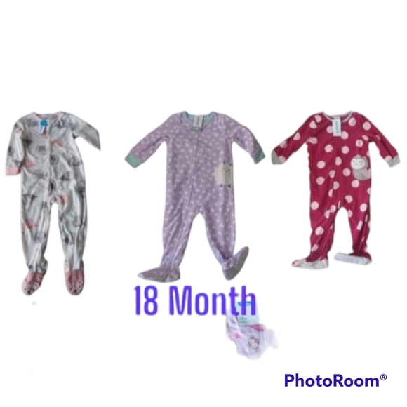 New. 18 Months- Carter's pajama and dress set. - Picture 1 of 4